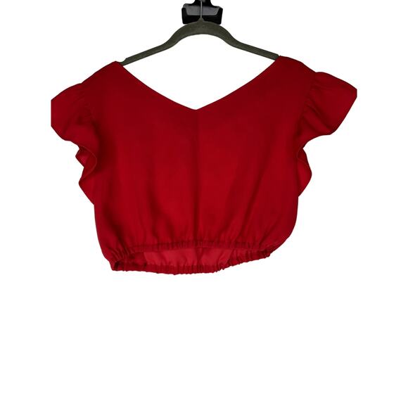 Club Monaco NWT red crop top - Picture 5 of 5